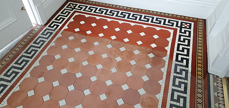 Victorian tile restoration in Darlington