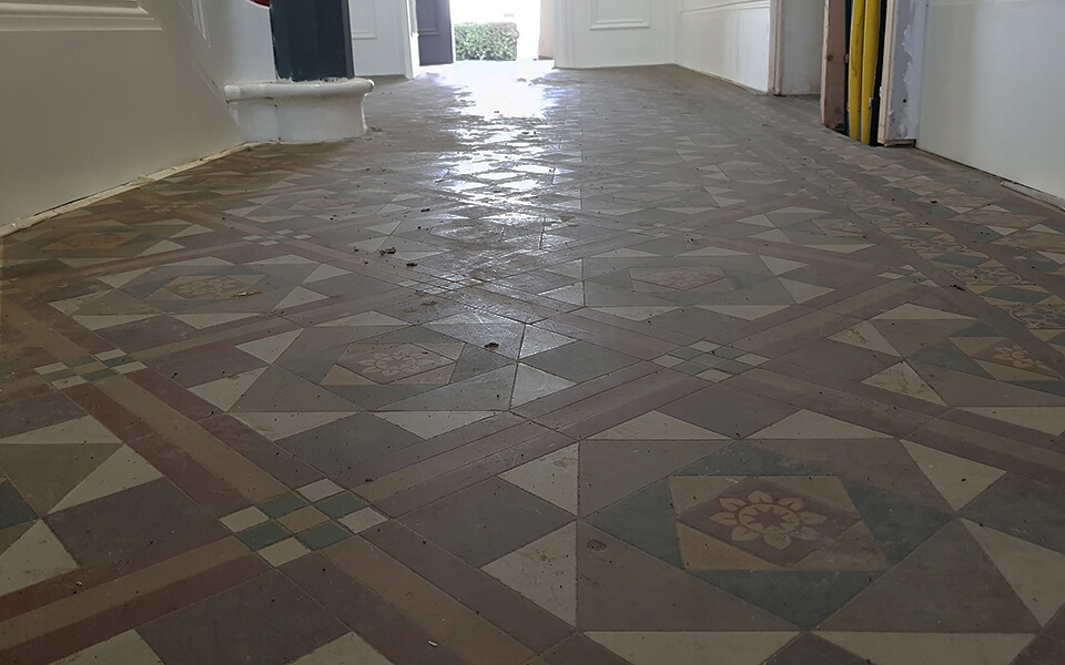 victorian tile cleaning dull