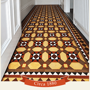 Victorian geometric floor tiles