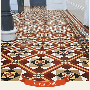 Victorian encaustic floor tile renovation
